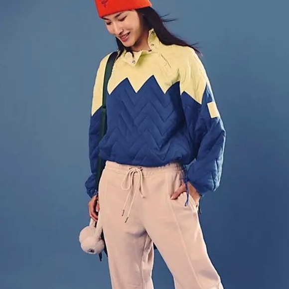 🆕Free People Pullover Zig Zag Dandelion Combo SZ S NWOT - Picture 1 of 11